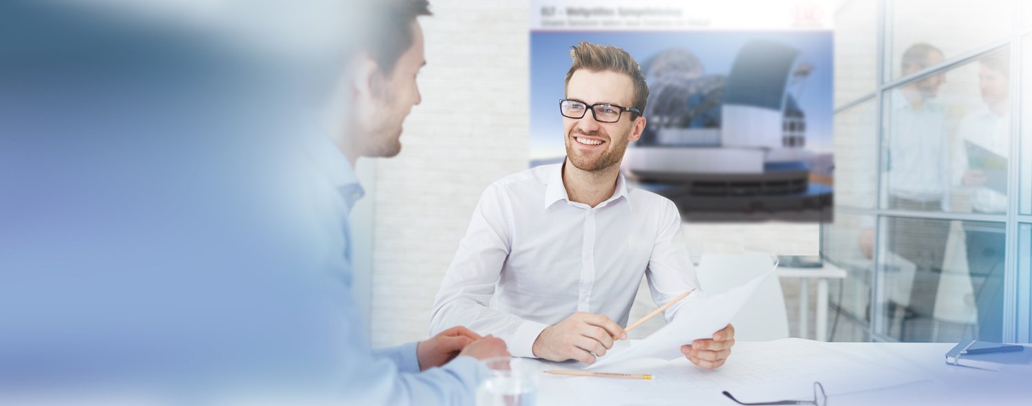 Employees in meeting